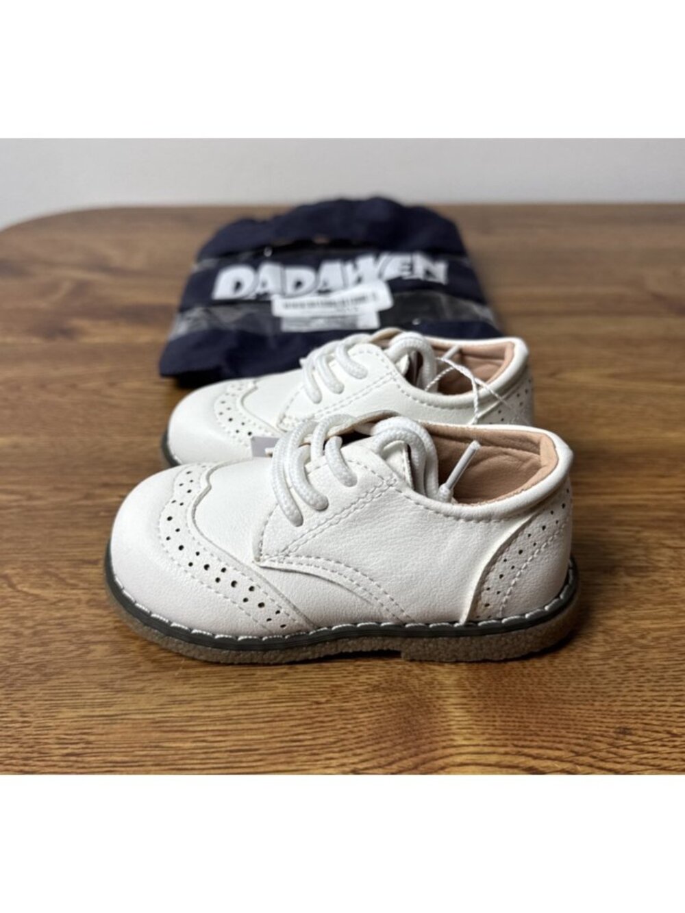 DADAWEN Toddler Boys Girls Dress Shoes Comfort Oxford Shoes Size 5 Toddler